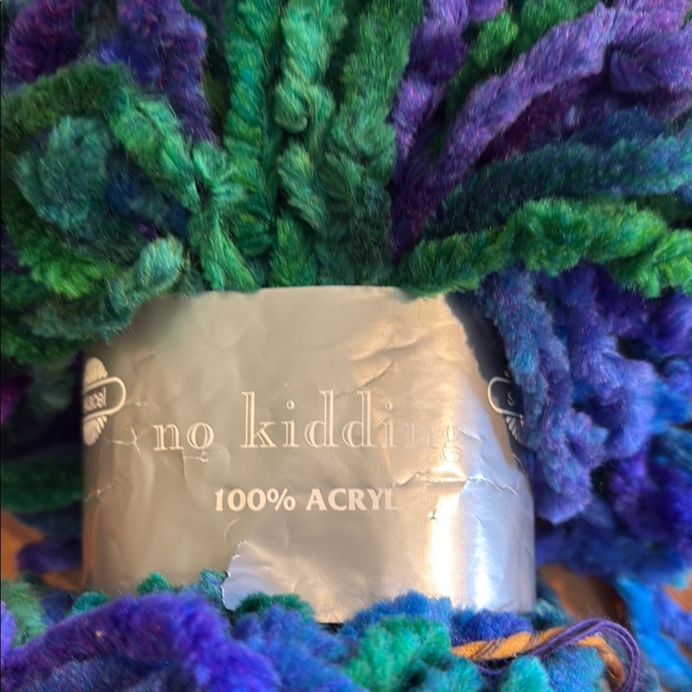 Skacel No Kidding Yarn in Green and Blue